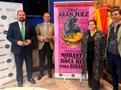 Morante, Roca Rey y Aguado, el cartel del año en Aranjuez